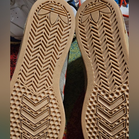 Tan and Orange Hightop Adidas - Picture 3 of 3